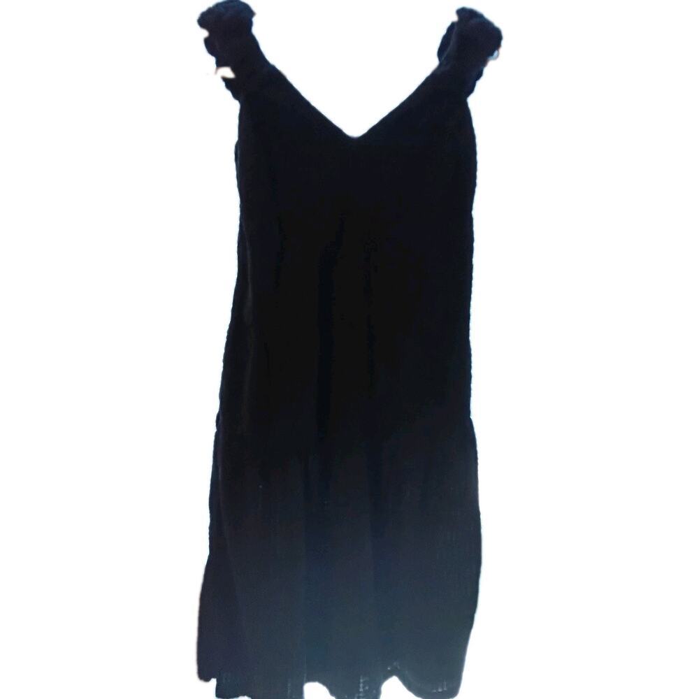 Old Navy Cotton Mini Dress Black Sz. Small Petite Cottage